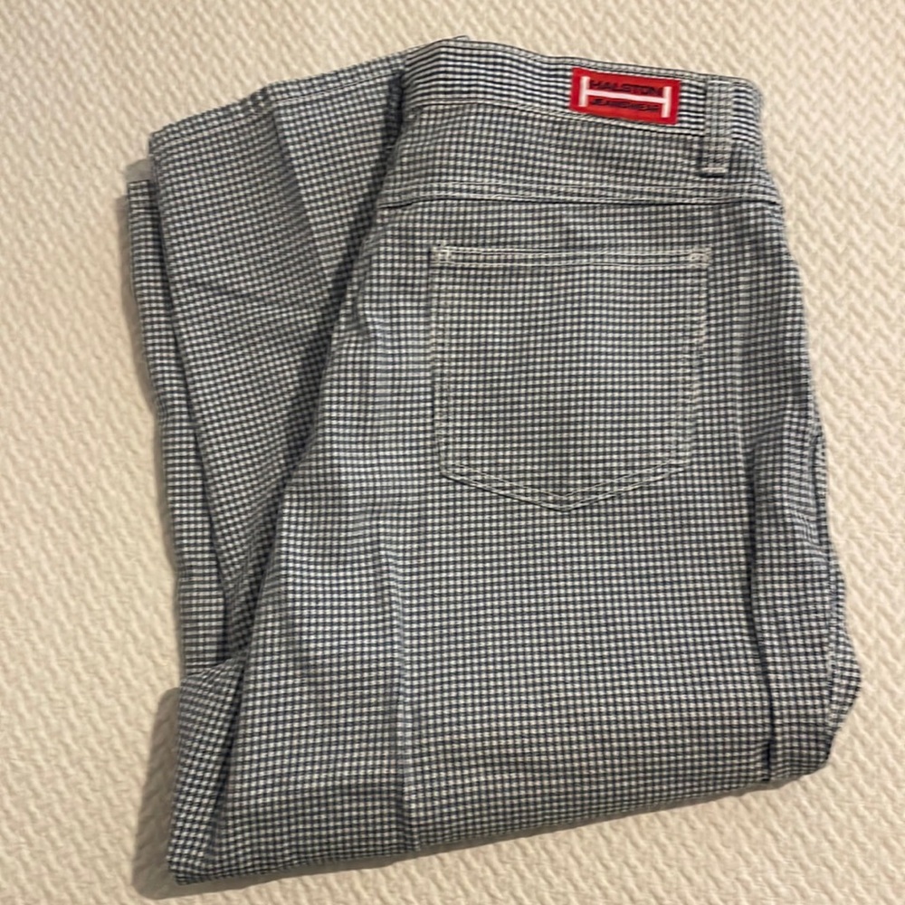 Halston Jeanswear checked capris